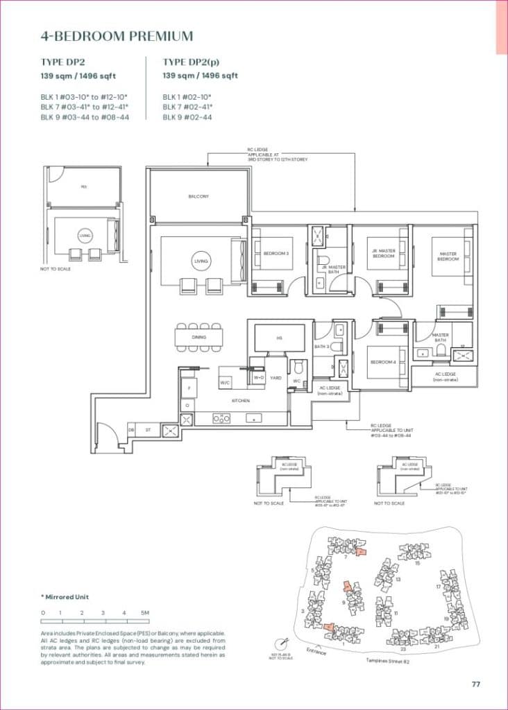 Parktown Residence Tampines Singapore 4 Bedroom Floor Plan