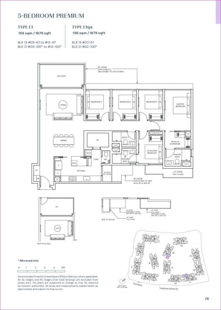 Parktown Residence Tampines Singapore 5 Bedroom Floor